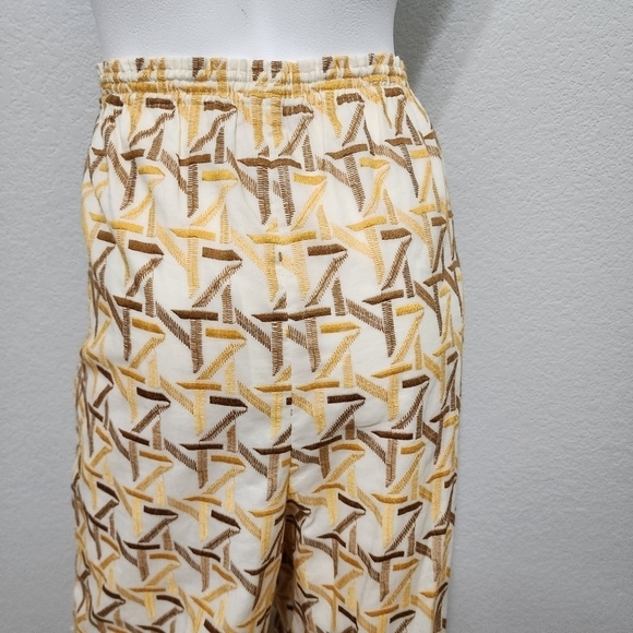 NWT Tory Burch Embroidered Cinched Ankle Pant Size 10 - Picture 8 of 16